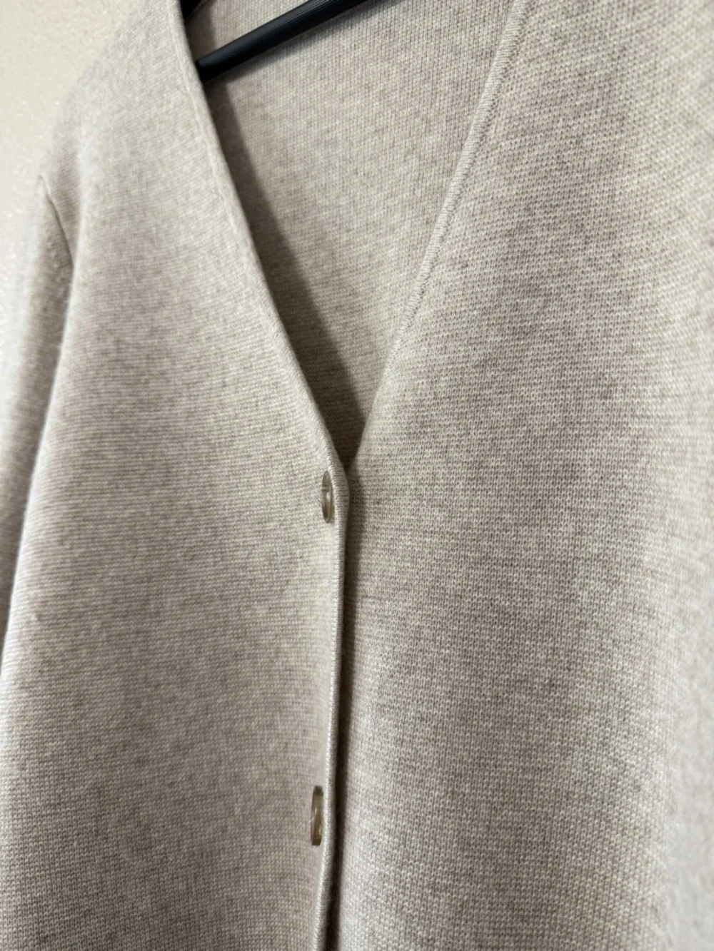 Jenni Kayne Chelsea Cardigan Wool Cashmere V Neck Oversized Neutral M Spring - Picture 5 of 8